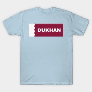 Dukhan City in Qatar Flag T-Shirt